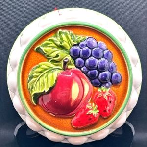 Jello Mold Gailstyn-Sutton Towle Ceramic Hand Painted Fruit Vtg Japan Wall Decor